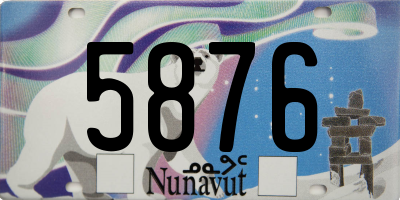 NU license plate 5876