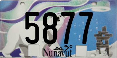 NU license plate 5877