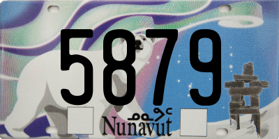 NU license plate 5879