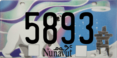 NU license plate 5893