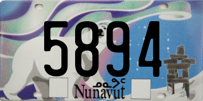 NU license plate 5894