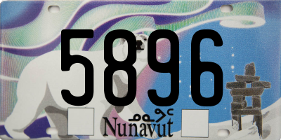 NU license plate 5896