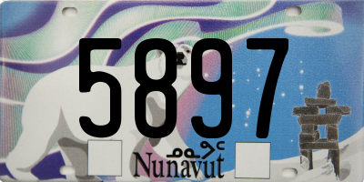 NU license plate 5897