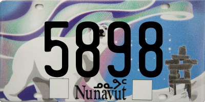 NU license plate 5898