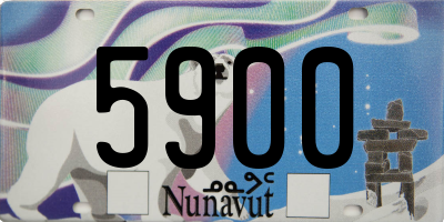 NU license plate 5900