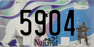 NU license plate 5904