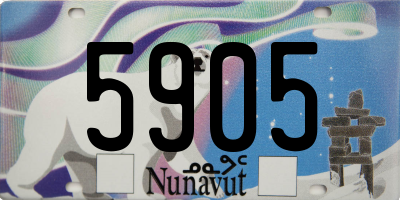 NU license plate 5905