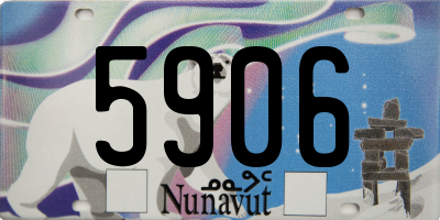 NU license plate 5906