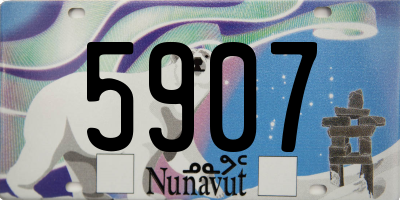 NU license plate 5907