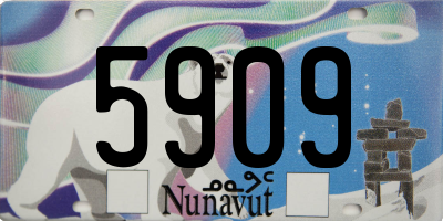 NU license plate 5909