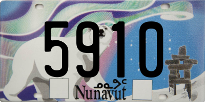 NU license plate 5910