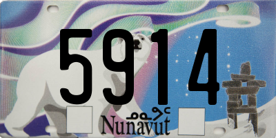 NU license plate 5914