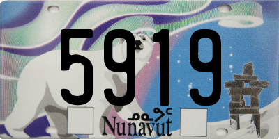 NU license plate 5919