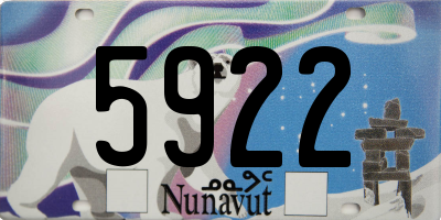 NU license plate 5922