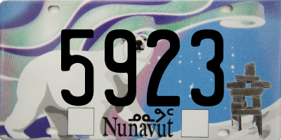 NU license plate 5923