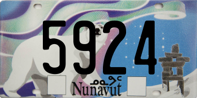 NU license plate 5924