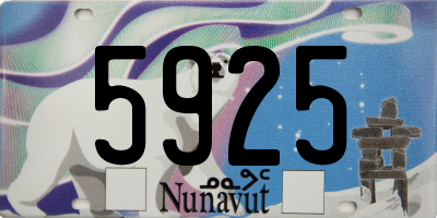 NU license plate 5925