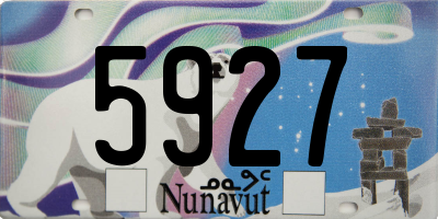 NU license plate 5927