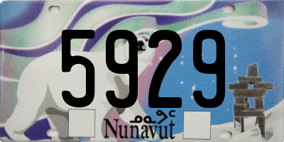 NU license plate 5929