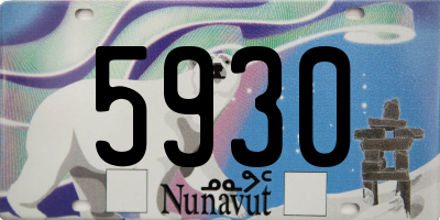 NU license plate 5930