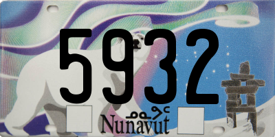 NU license plate 5932