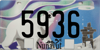 NU license plate 5936