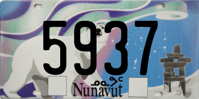 NU license plate 5937