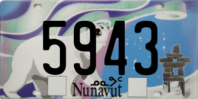 NU license plate 5943