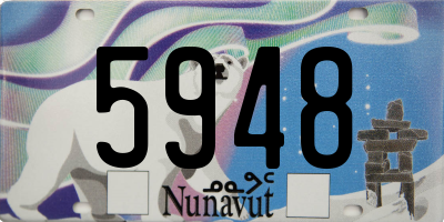 NU license plate 5948