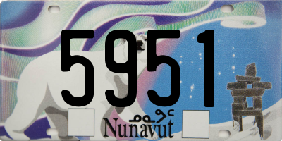 NU license plate 5951