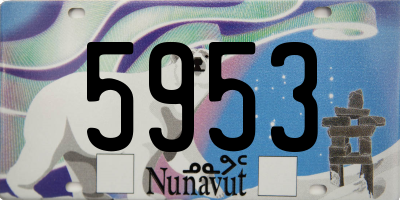 NU license plate 5953