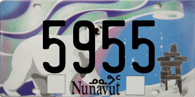 NU license plate 5955