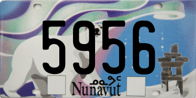 NU license plate 5956