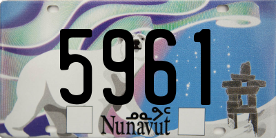 NU license plate 5961