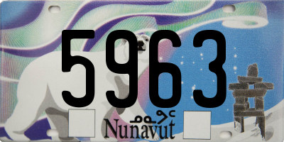 NU license plate 5963