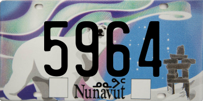 NU license plate 5964