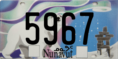 NU license plate 5967