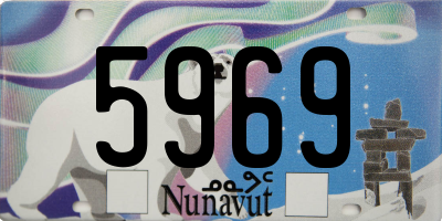 NU license plate 5969