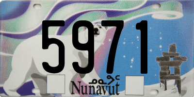 NU license plate 5971