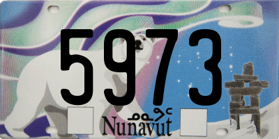 NU license plate 5973