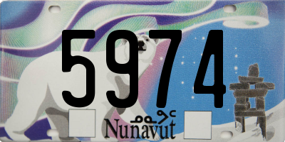 NU license plate 5974