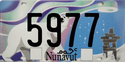 NU license plate 5977