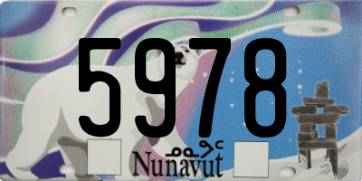 NU license plate 5978