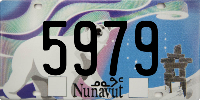 NU license plate 5979