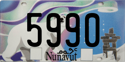 NU license plate 5990