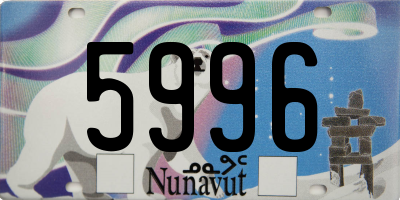 NU license plate 5996