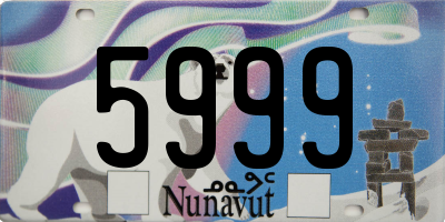 NU license plate 5999