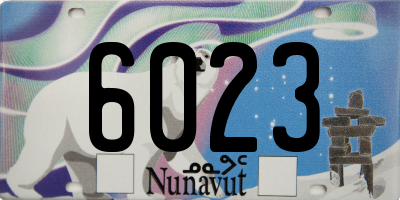 NU license plate 6023