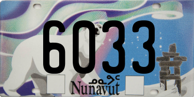 NU license plate 6033