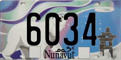 NU license plate 6034